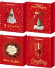 Набір паперових пакетів для подарунків Angel Gifts Новорічні 26×32×10 см × 4 шт (Я81579_AG3555_4)