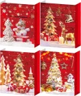 Набір паперових пакетів для подарунків Angel Gifts Новорічні 31×40×12 см × 4 шт (Я81624_AG3564_4)