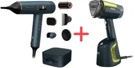 Фен Rowenta Maestria HY9430E0 з розумною технологією FOR YOU серії Ultimate Experience + Відпарювач Tefal AeroSteam DT9810F0