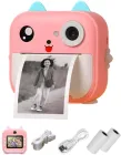 Дитячий міні фотоапарат Andowl C6 2.4" з вбудованим принтером моментального друку Рожевий + 3 рулона паперу (1064-8a)
