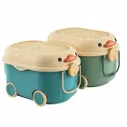 Комплект великих ящиків для зберігання іграшок POPPET Каченята, на колесах, Блу+Грін (PP-001-BG)