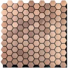 Самоклеющаяся алюминиевая плитка золотые соты 300х300х3мм SW-00001924