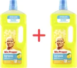 Упаковка універсальних засобів для миття підлоги і стін Mr. Proper Чистота і блиск Лимон 1.5 л + 1.5 л (5410076957484)
