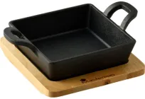 Мініформа чавунна MasterPro Foodies Cook&Share з дошкою 12.6x18.5 см (BGMP-3805-4)