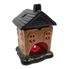 Аромалампа керамічна Будиночок чорний дах 32910CN