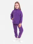 Підлітковий теплий флісовий спортивний костюм (світшот + штани) для дівчинки Vidoli G-22679W 140 см Фіолетовий (4820161025775)
