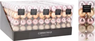 Набір ялинкових куль Christmas Decoration 4 см Різнокольоровий 20 шт (AVS100230)