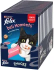 Упаковка ласощів для котів Purina Felix Смачні моменти з лососем 40 г x 11 шт (8445291632646)