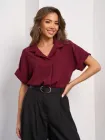 Блузка жіноча ISSA PLUS 15278 2XL Темно-бордова (issa2007682743742)