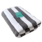 Рушник бавовна махра Lovely Svi для пляжа, басейна, ванної, отелей, SPA, саун, XL (76 x150 см) Біло - сірий