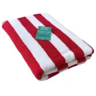 Рушник бавовна махра Lovely Svi для пляжа, басейна, ванної, отелей, SPA, саун, XL (76 x150 см) Біло - червоний