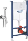 Набір Інсталяція Grohe Rapid SL Solido 38971000 + гігієнічний душ зі змішувачем прихованого монтажу Kroner KRP Graz-C082
