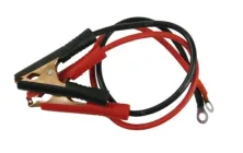 Кабель для інвертора з крокодилами Lemanso LM40253 10mm², довжина 500mm, Крокодили для під'єднання акумулятора, червоно чорний