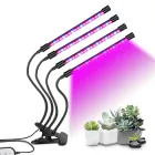 Фітолампа Світлодіодна Led Plant Grow Light На 4 Лампи Для Зростання Рослин На Прищіпці Фітосвітильник Для Кімнатних Квітів, Розсади