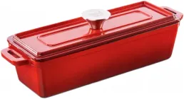 Форма для запікання Grand Feu чавунна з кришкою червона 35.4х11 см (4779039717918)
