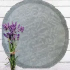 Килимок Zeria HOME Bamboo круглий (120х120см) колір-сірий