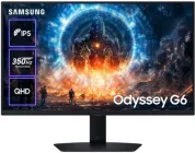 Монітор 27" Samsung Odyssey G6 (LS27FG606EIXUA) --  2K QHD IPS / 350Hz / 1 мс (GtG) / sRGB 99% / VESA DisplayHDR 400 / AMD FreeSync Premium / NVIDIA G-Sync Compatible / Black Equalizer