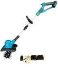 Акумуляторний культиватор KRAFFTEC KR-1039 Germany для розпушування та пропалювання городу, Бездротовий