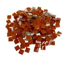 Шматочки мозаїки 1*1 см Колір Світло-коричневий (200-220 штук 200 грам) зі скла. Форма квадрат. (3409)