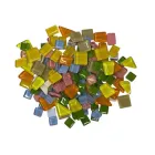 Набір шматочків мозаїки камінці мікс Різнобарвний 200 гр 150-170 шт Декоративні камені для декору (4538)