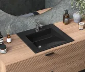 Умивальник накладний Status Boho Low 50 Black