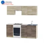 Кухня Еко набір 2.0 м, з накладною мийкою, Дуб Сонома, Дуб Сонома Трюфель