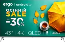 Телевізор Ergo QLED 43" 43GUS8555