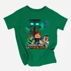 Дитяча футболка для хлопчика Спиногриз Minecraft story mode №10-00318 110 см Зелена (ROZ6501040841)