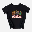 Дитяча футболка для хлопчика Спиногриз Roblox всі герої №09-0086 134 см Чорна (ROZ6400148350)