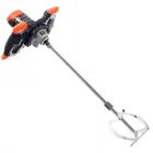 Електричний будівельний міксер для змішування клею фарби розчинів сумішей Kraft&Dele KD541 електроміксер з 3-лопастевою насадкою діаметр 120 мм 2600 Вт регулювання швидкості 800 об/хв різьблення M14