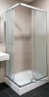Душова кабіна Ko&Po 7007 100х70х193 см прямокутна на низькому піддоні матове скло 5 мм