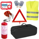 Сумка-набір автомобіліста "Стандарт" із жилетом 2 відділи Чорна (01-035)