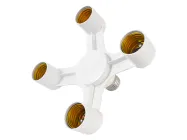 Перехідник Lemanso LMA258 з патрона Е27 на 4 патрона Е27