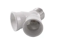 Патрон-перехідник Lemanso LM122 з E27 до E27+E27 (2×150Вт макс.)