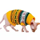 Светр для котів (кішок) Візерунки XS Жовтий