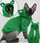 Толстовка для котів (кішок) Жабеня XS Зелений