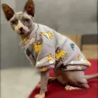 Толстовка для котів (кішок) Лакі Жираф S Сірий