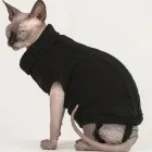 Светр для котів (кішок) Преміум L Чорний