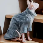 Флісова кофта для котів (кішок) Фараон M Сіро-голубий