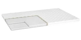 Тонкий матрац-топер Purple Sleep льон 130x190 см