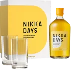 Віскі Nikka Days 8 років витримки 0,7 л 40% + 2 келихи в подарунковій упаковці (3700597353509)
