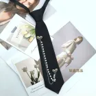 Краватка жіноча з декором Серця Чорний