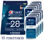 Відбілюючі смужки Crest 1/2 упаковки Age Renew ( Supreme Bright ) Whitestrips 10 упаковок, 20 смужок / Пробний курс