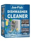 Засіб для очищення посудомийних машин Упаковка 20 Таблеток для видалення жиру накипу та неприємного запаху безпечний склад без агресивних хімікатів Лимон