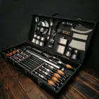 Набір шампурів в дерев'яному кейсі "Шампурок Люкс"