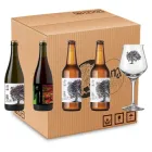 Набір сидрів 4 пляшки + фірмовий келих 7,5% 0,33-0,75 л