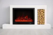 Електричний камін Novela 1500Вт Bluetooth звук потріскування дров White (10080111)