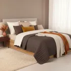 Покривало IDEIA Люкс Шоколадно-бежеве Євро 220х240 см Двостороннє Антиалергенне волокно (4820182656590_1)