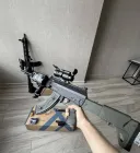 Професійний дитячий іграшковий автомат на орбізах АК-47 колір чорний