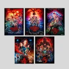 Набір постерів Stranger Things / Дивні дива / 5 шт / Плакати Дивні дива